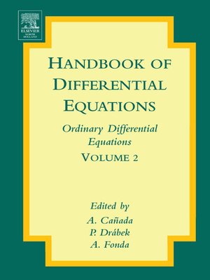 cover image of Handbook of Differential Equations: Ordinary Differential Equations, Volume 2